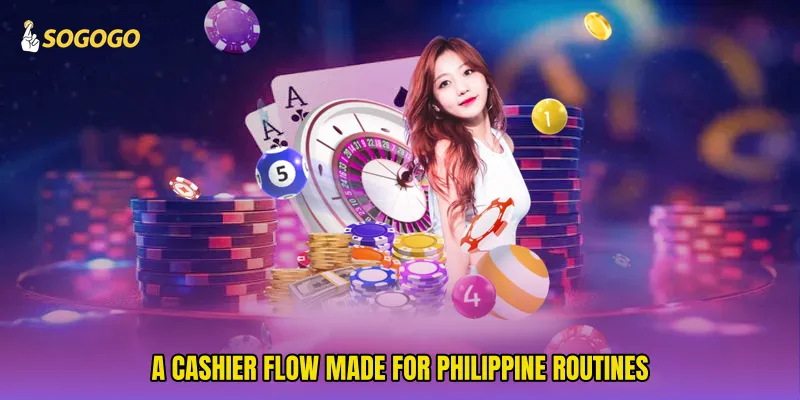A cashier flow made for Philippine routines